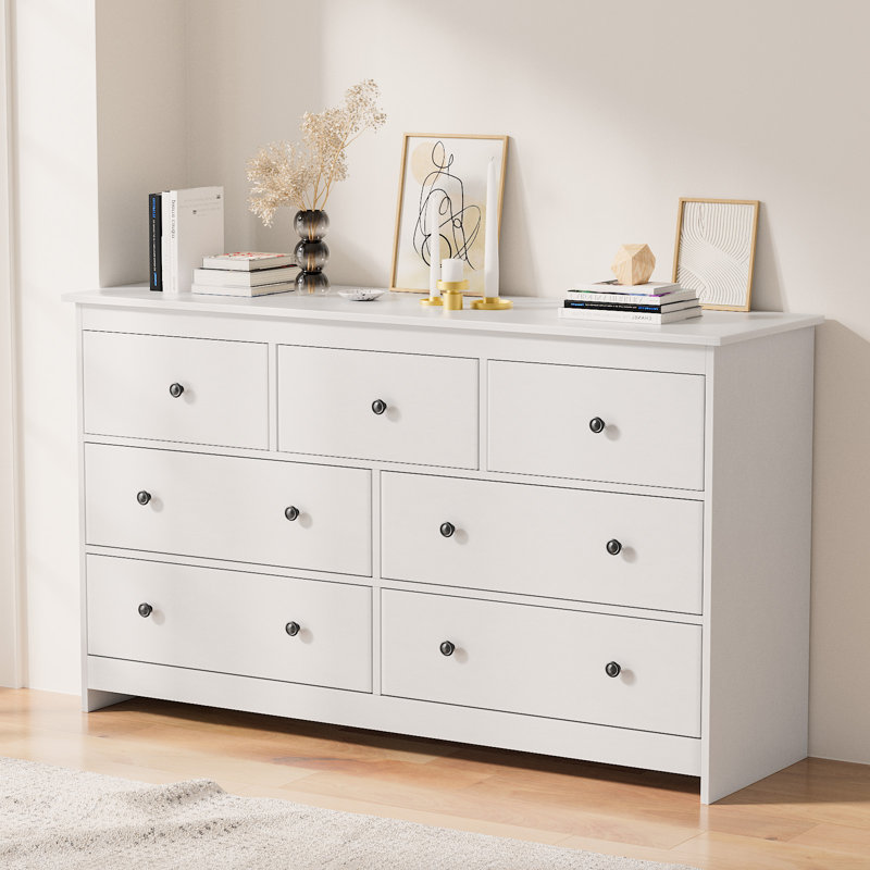 Winston Porter Chayanna 7 Drawer Dresser Wayfair Dressers Chests
